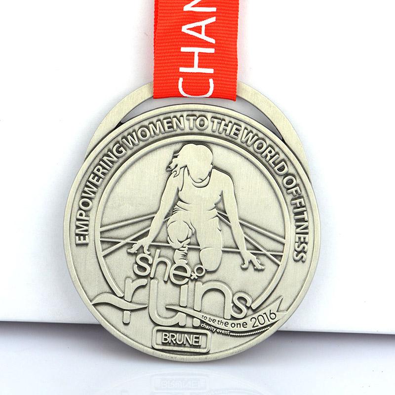 Oem Heart Shaped Metal Sports Race Medal Custom Finisher Medal