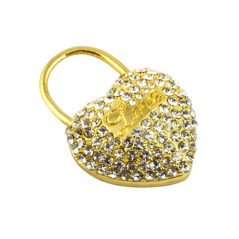 Key Ring Maker Custom Keychain Heart Shape Rhinestone Key Chain