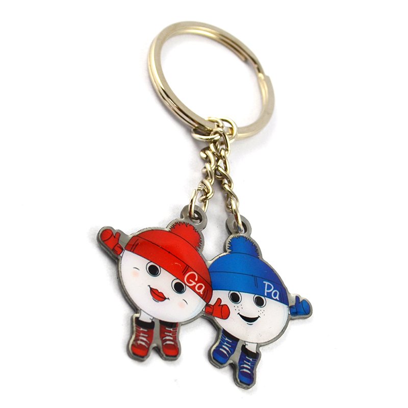 Promotional Gift Printed Keychain Custom Metal Baby Key Chain