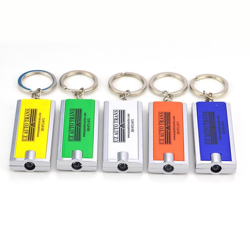 Factory Custom Led Keychain Flashlight Metal Light Keyring