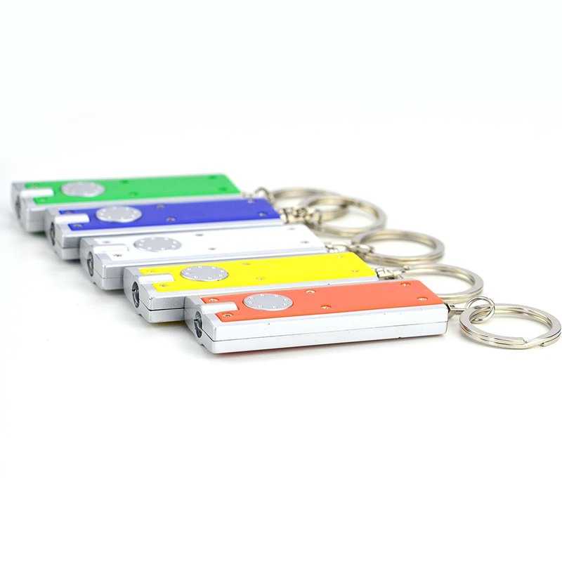 Factory Custom Led Keychain Flashlight Metal Light Keyring