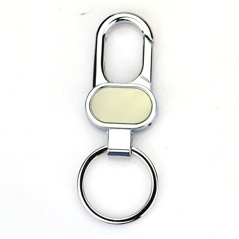 Bulk Cheap Blank Metal Keychain Custom Logo Sublimation Keyring