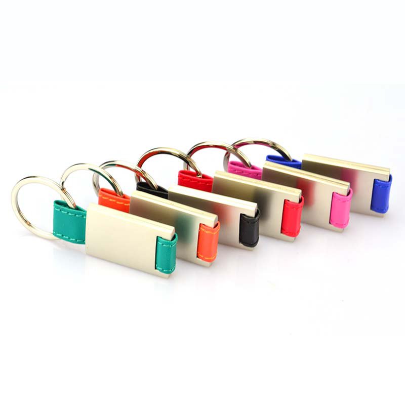 Custom Pu Leather Keychain With Logo Blank Leather Keyring