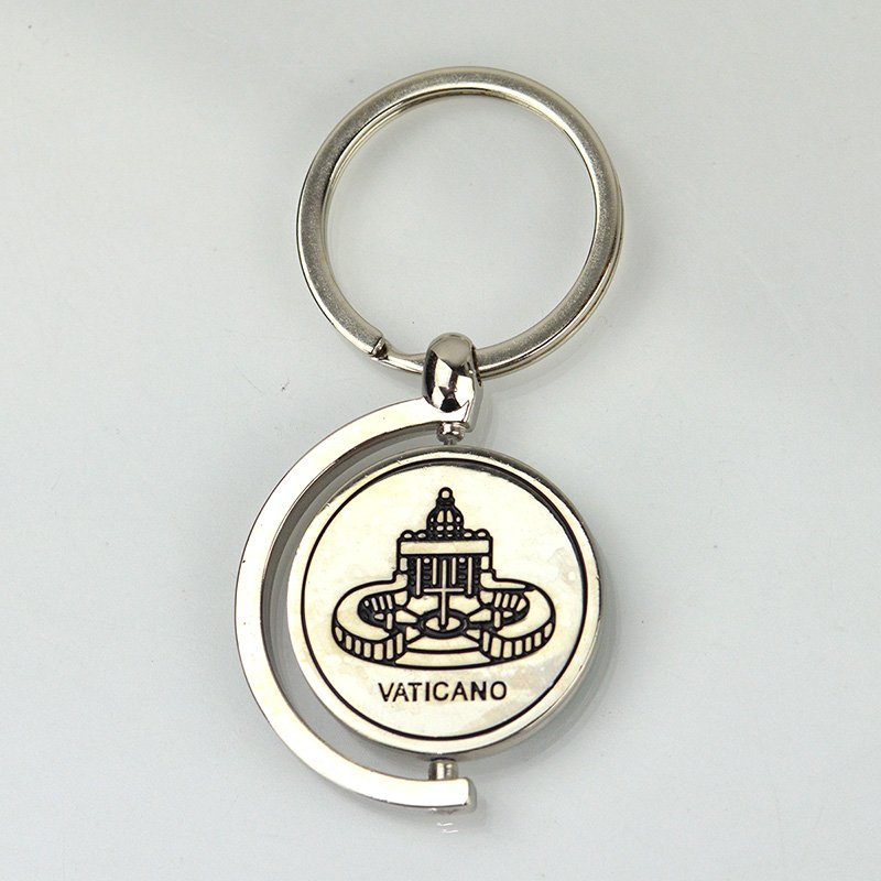 Oem Custom Metal Key Chain Enamel Spinner Keychain For Women