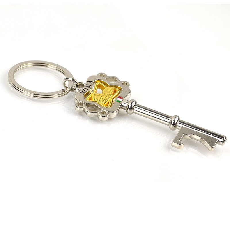 Metal Key Shaped Keyring Custom Key Chain Tritium Keychain