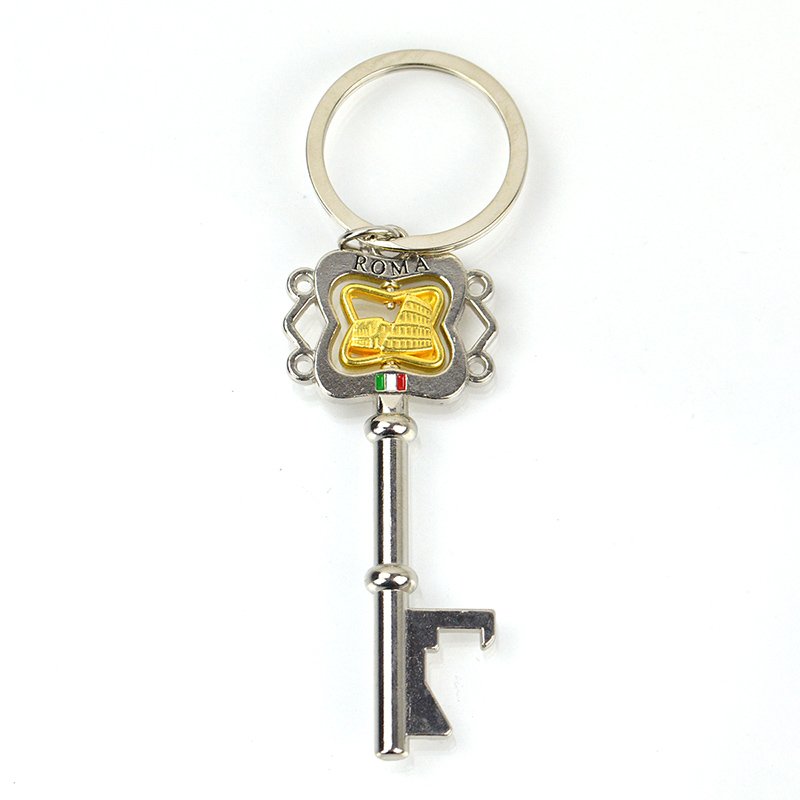 Metal Key Shaped Keyring Custom Key Chain Tritium Keychain