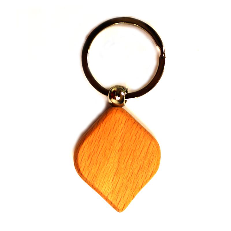 Oem Wood Key Chain Maker Cheap Custom Blank Wooden Keychain