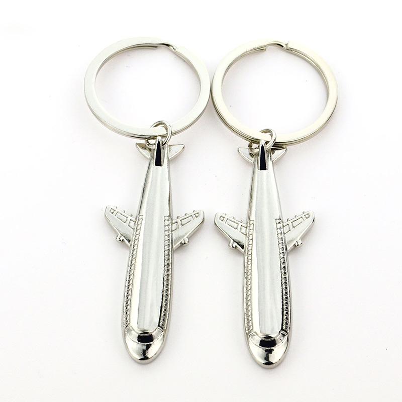 Custom Key Ring Stainless Steel Key Chain 3D Aircraft Keychain