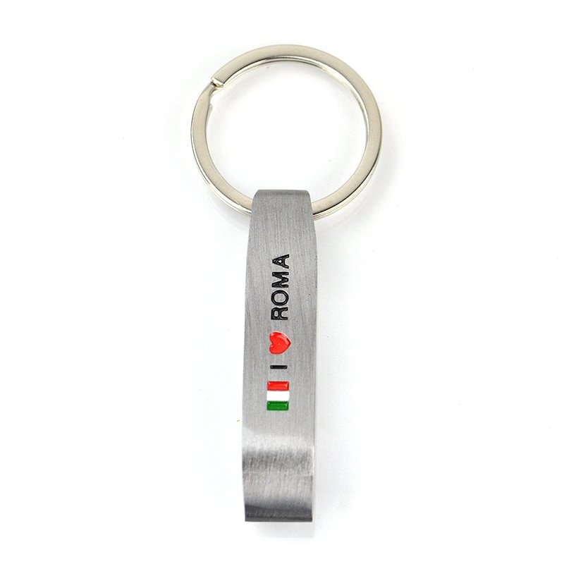 Souvenir Key Chain Holder Custom Metal Car Keychain Bottle Opener