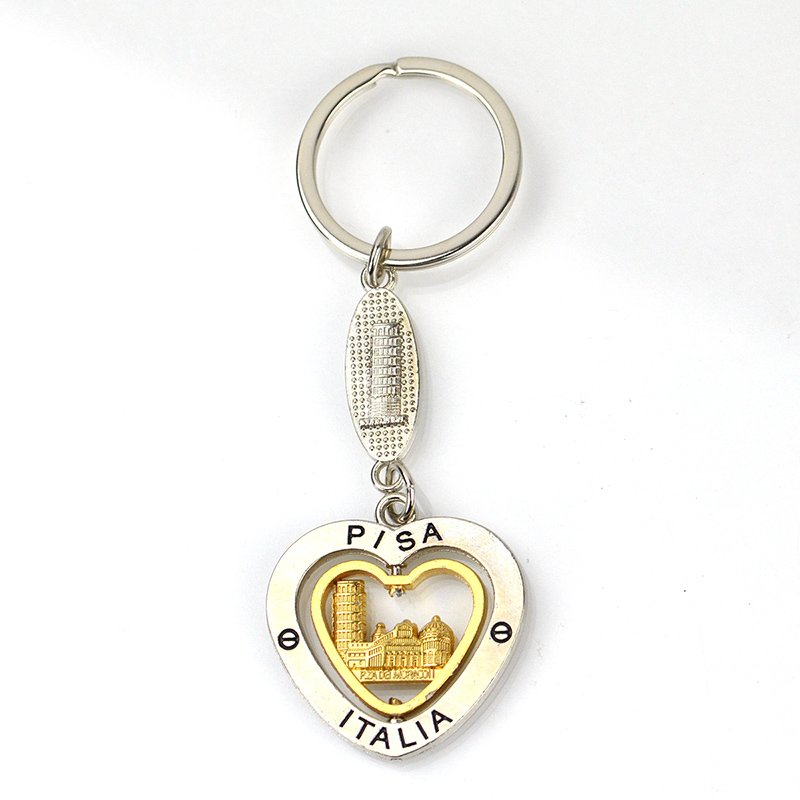 Artigifts Promotional Heart Key Chain Die Cast Metal Keychain