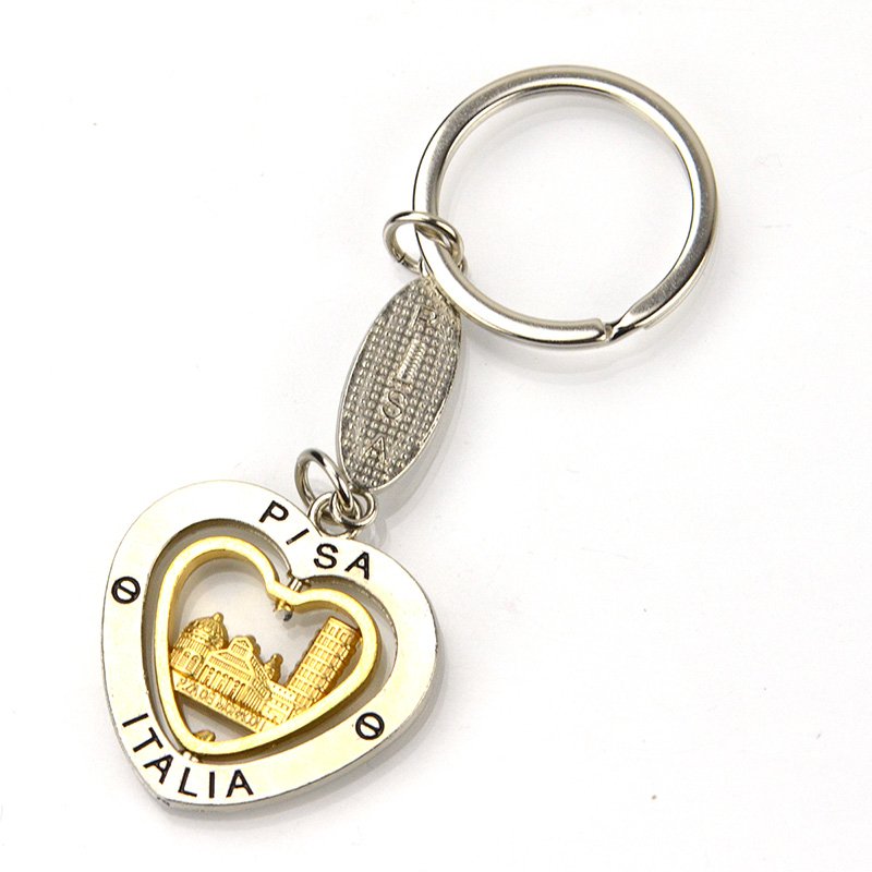 Artigifts Promotional Heart Key Chain Die Cast Metal Keychain