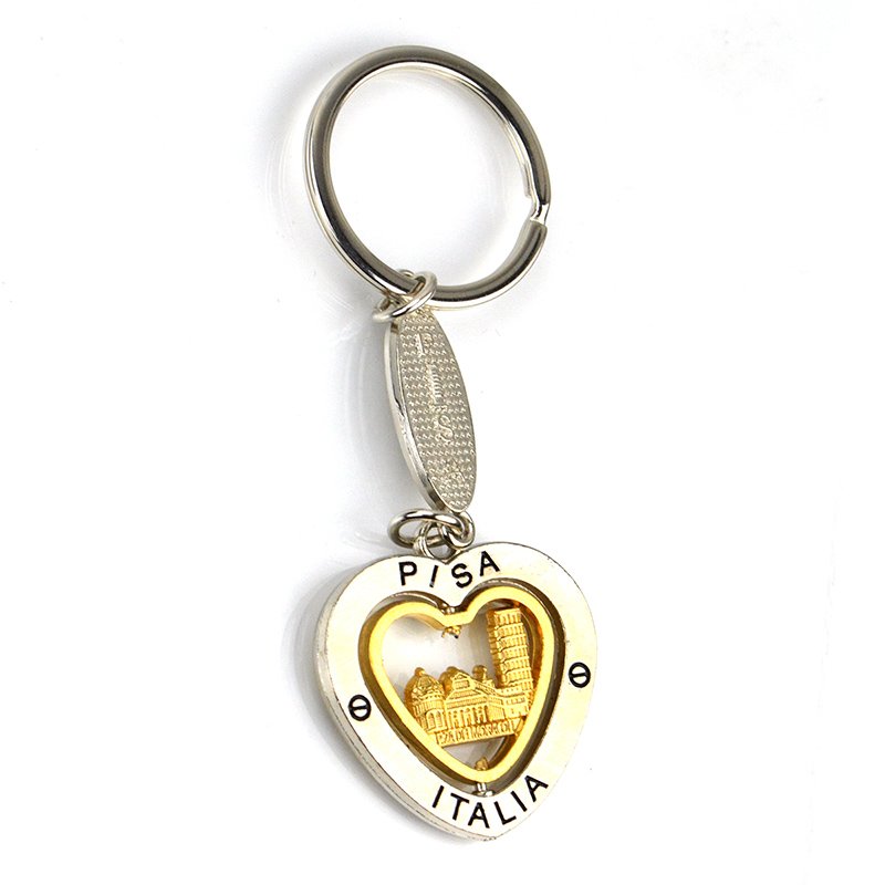 Artigifts Promotional Heart Key Chain Die Cast Metal Keychain