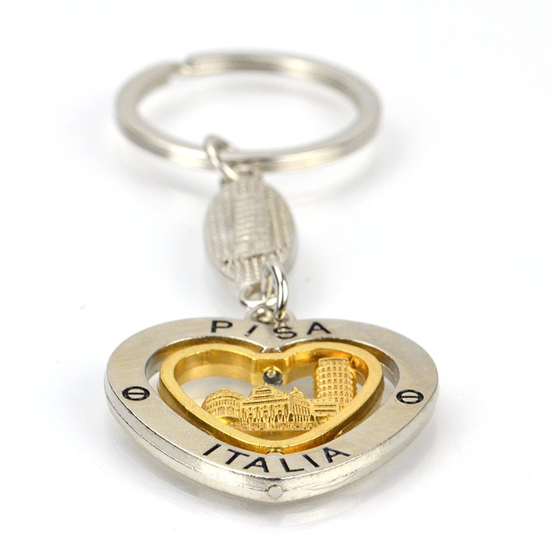 Artigifts Promotional Heart Key Chain Die Cast Metal Keychain