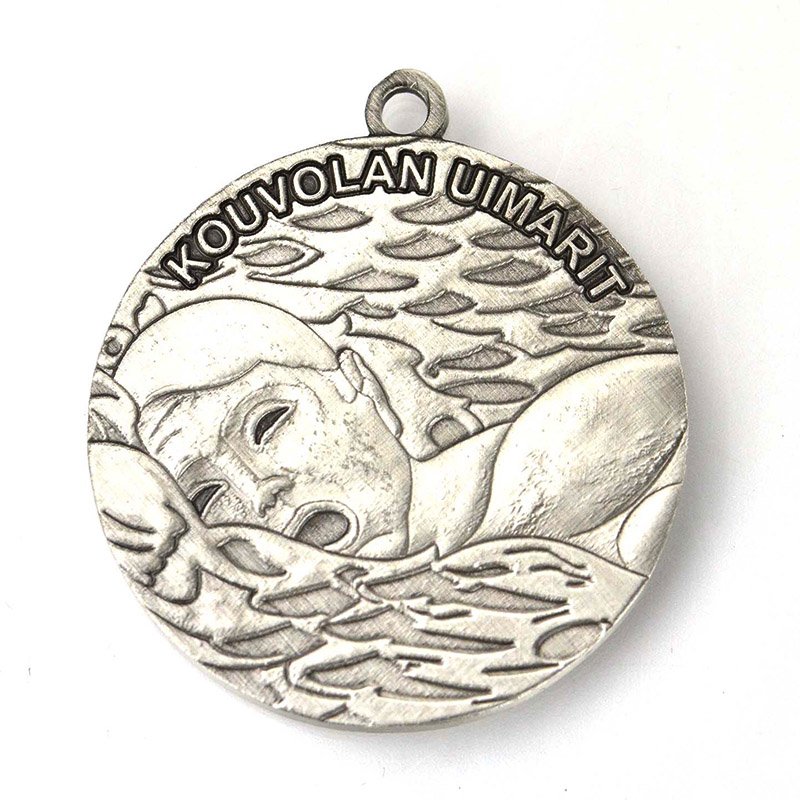 Custom Sports Medal Swim Bulk Engrave Metal Silver Gold Medal