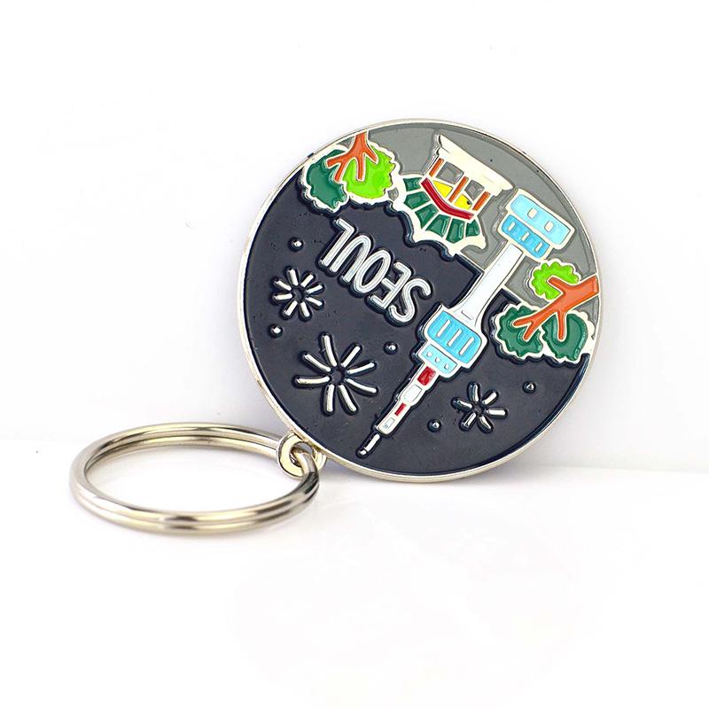 Keychain Metal Car Logo Key Chain Custom Enamel Key Ring