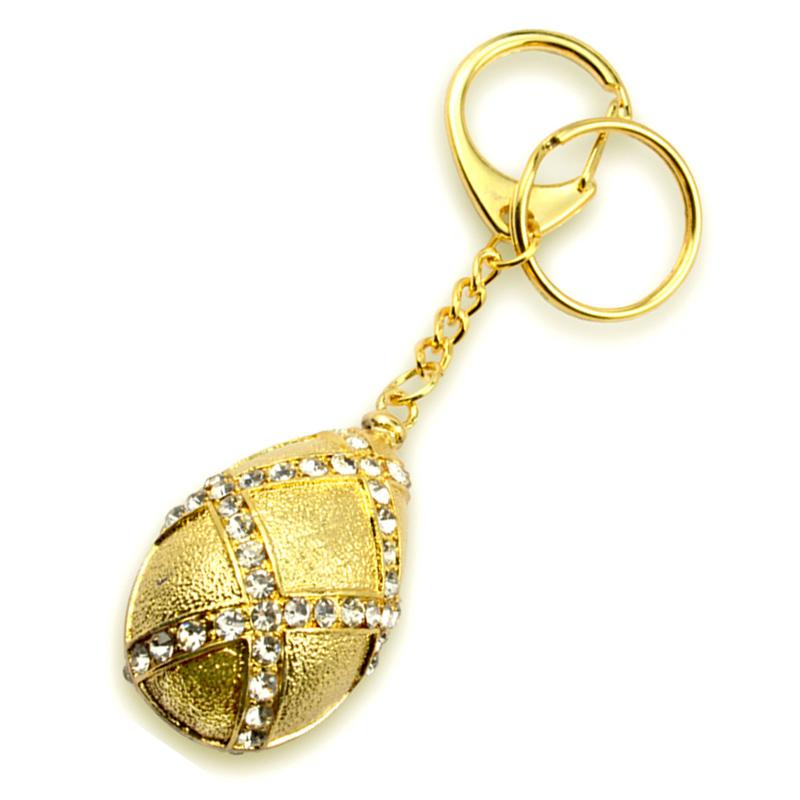 Metal Keychain 3D Animal Rhinestone Keyring Jewelry Key Chain