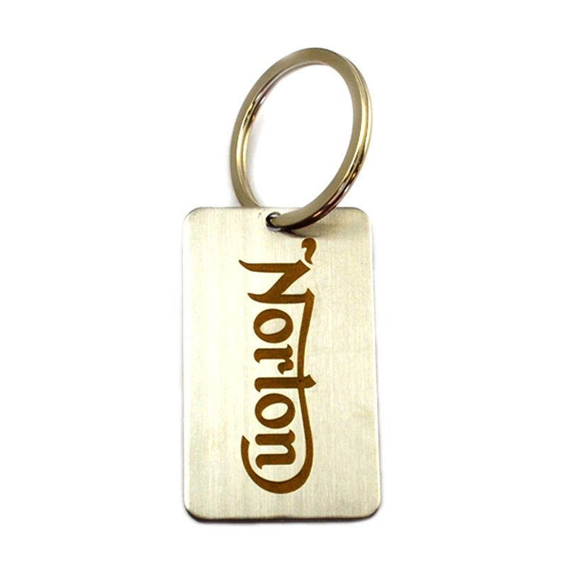 Metal Plate Keychain Custom Cheap Dog Tag Key Chain Ring