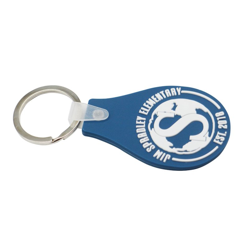 Pvc Rubber Keychain Mold Custom Double Side Key Chain Ring