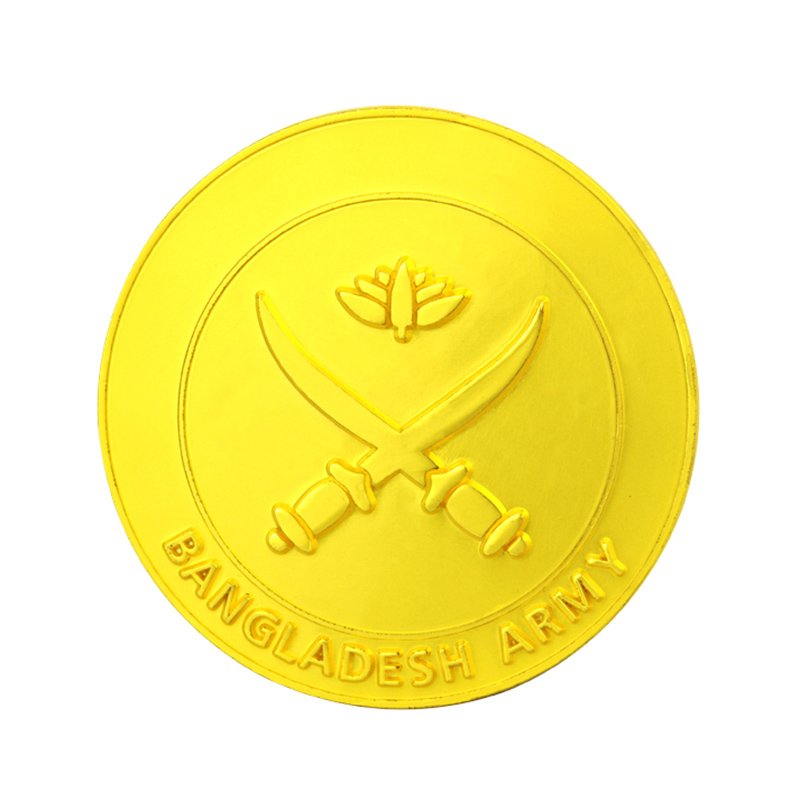 Custom Gold Coin Metal Plated Souvenir Tungsten Coin Logo