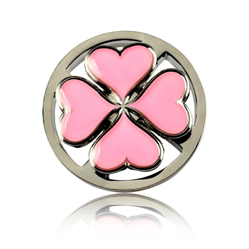 Spinning Enamel Pin Badge Metal Flower Lapel Pin Brooches