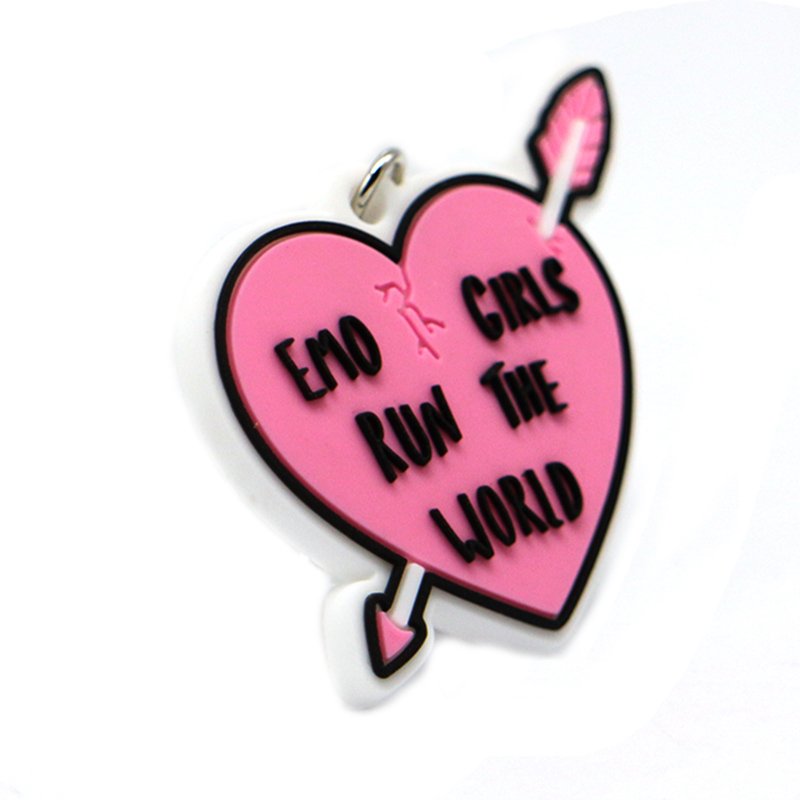 Rubber Keychain Heart Pvc Factory Bulk Custom Key Chain Pvc