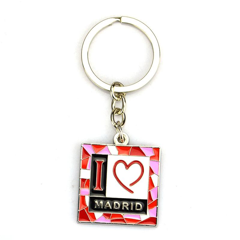 New Products Key Chain Personalized Metal Spinner Keychain