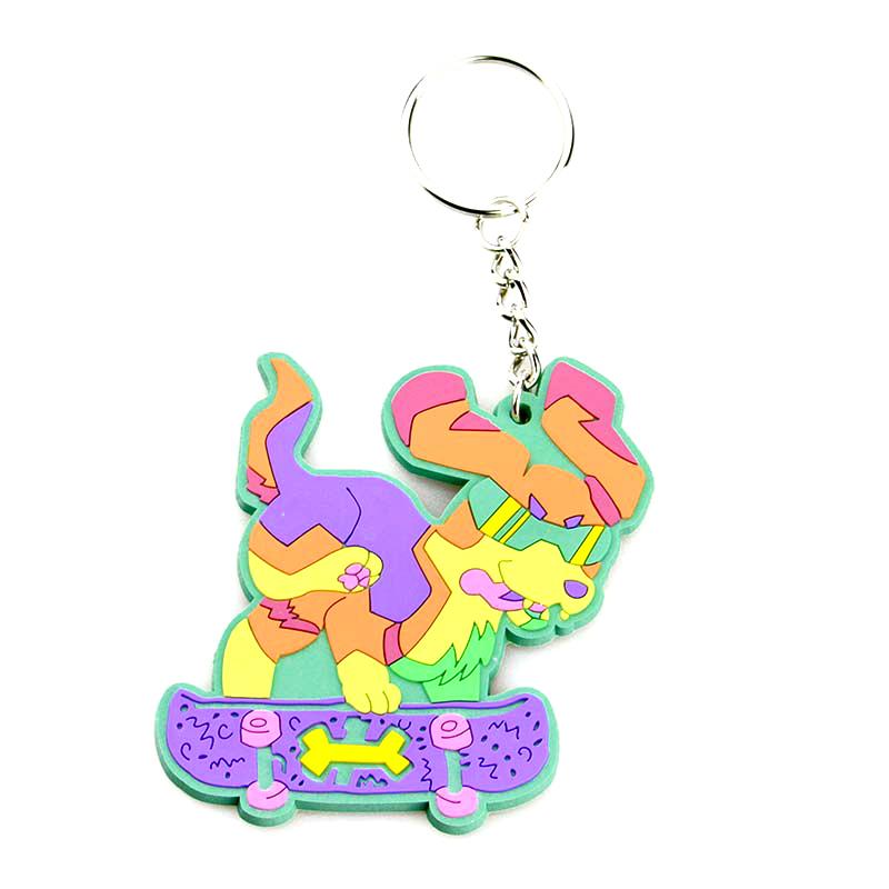 Artigifts Keychain Pvc 3D Rubber Key Chain Custom Key Ring