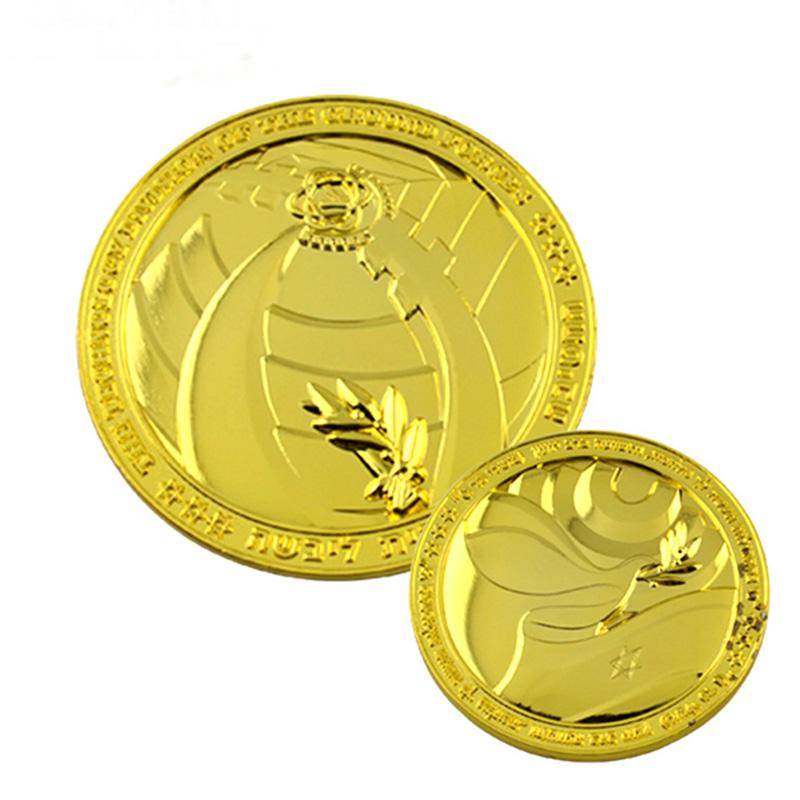 Custom Gold Coin Mold Bulk Double Side Metal Stamping Coin