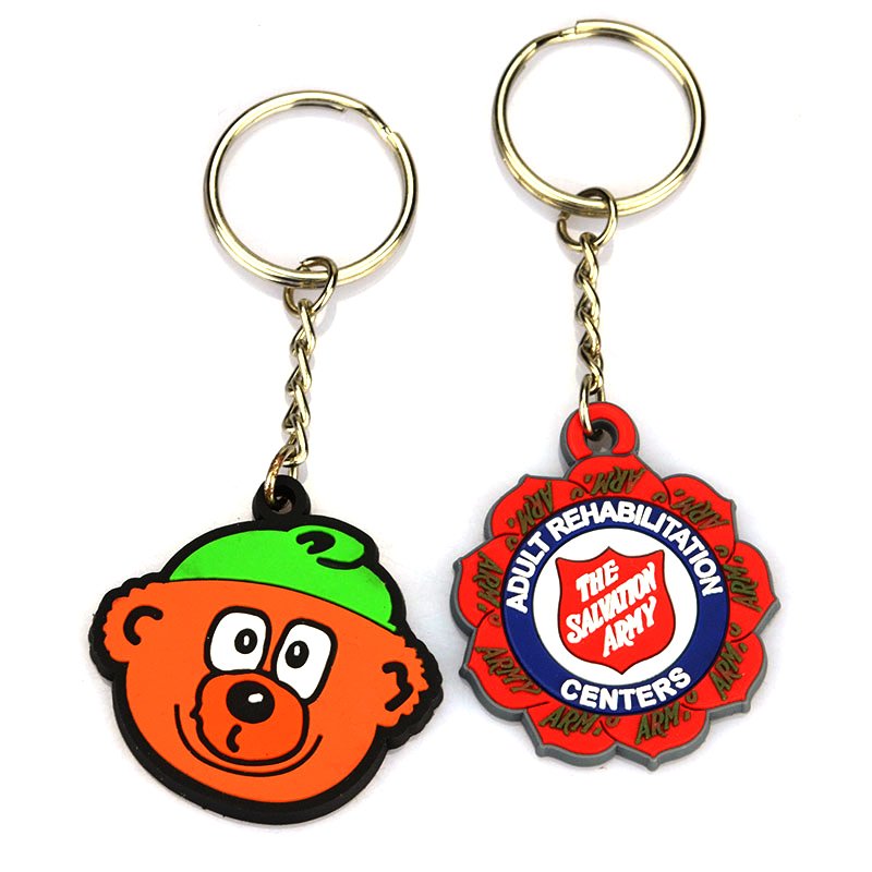 Custom Rubber Keychain No Minimum Soft Pvc Key Chain