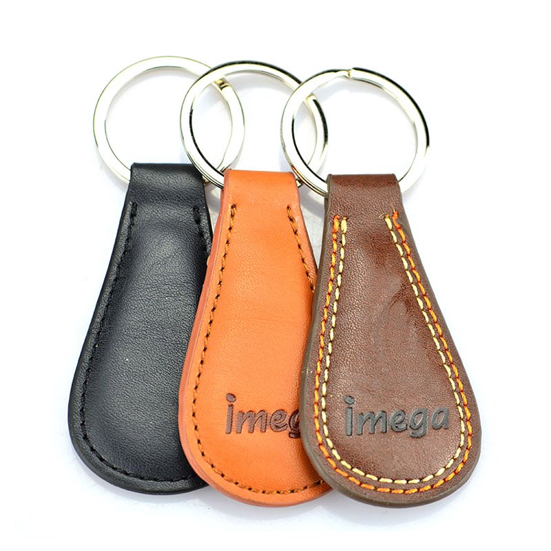 Printed Leather Keyrings Custom Bulk Cheap Pu Keychain