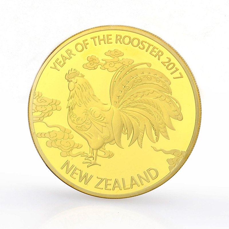 Gold Plated Zinc Alloy Coins Metal Challenge Coin Custom