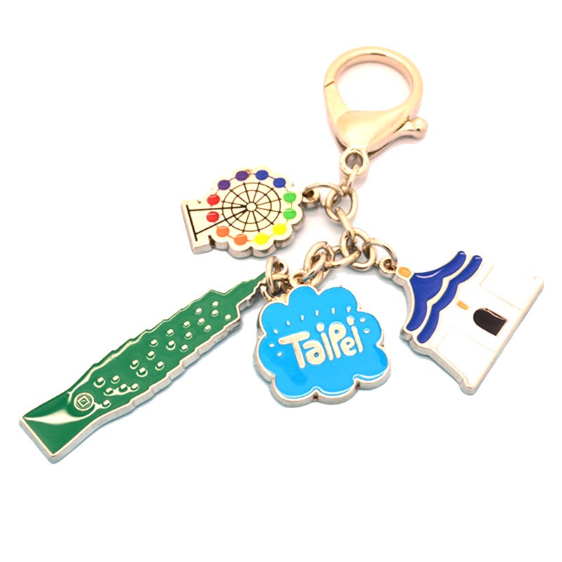 Custom Keychain Logo Design Metal Enamel Key Chains