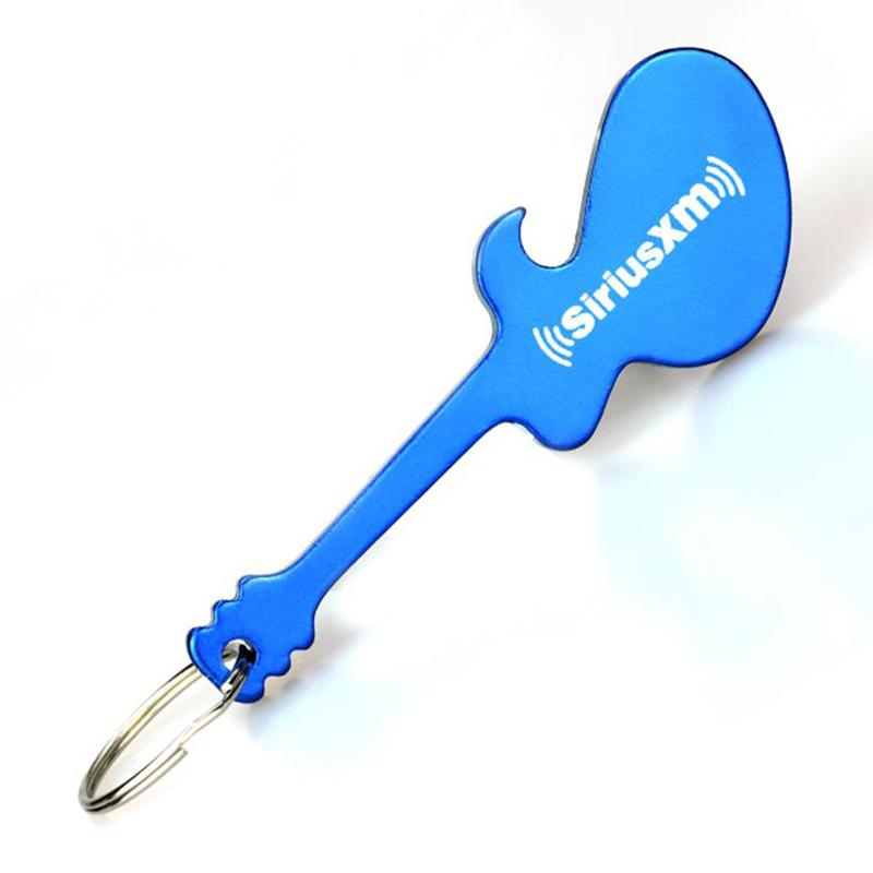 Custom Guitar Key Holder Aluminium Bottle Opener Keychains