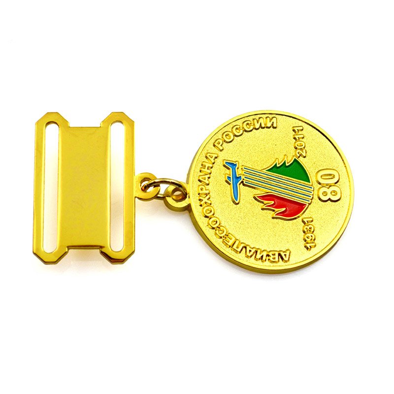 Custom Honor Medal Pins Metal Gold Medal Badge Pin