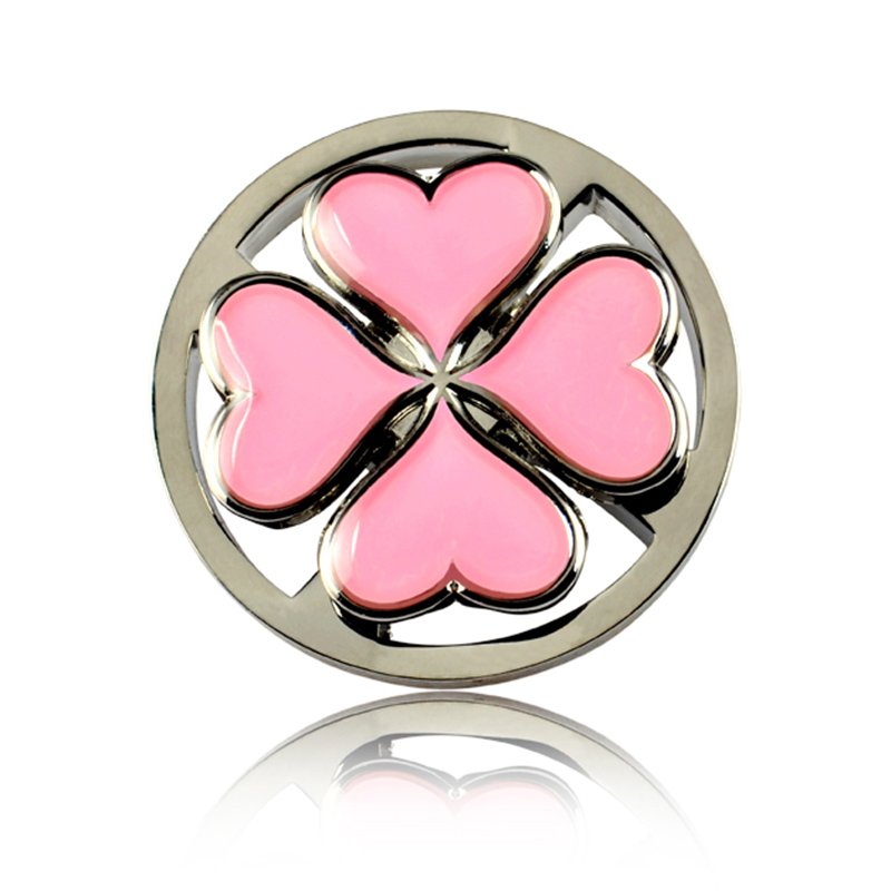 Custom Spinner Enamel Pin Bulk Metal Heart Logo Lapel Pin