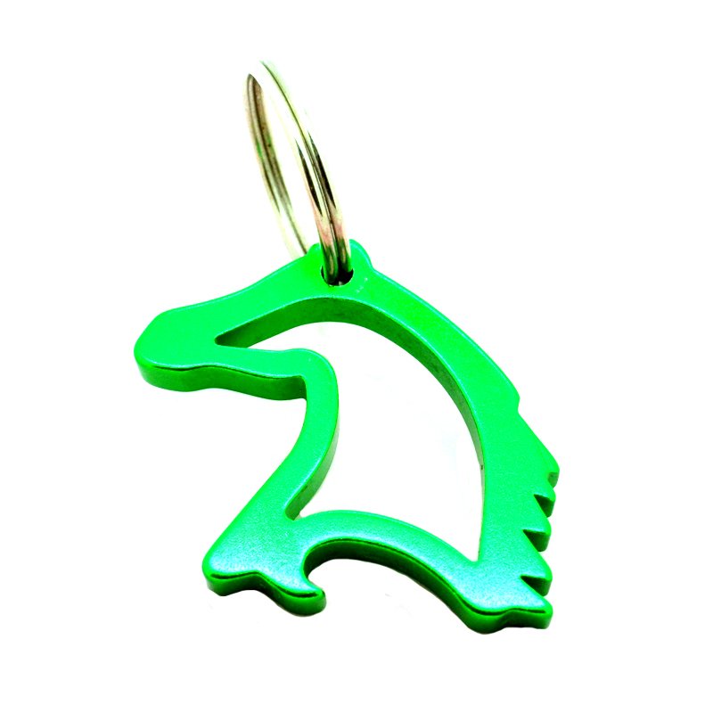 Aluminium Key Holder Custom Horse Shape Keychain With Opener