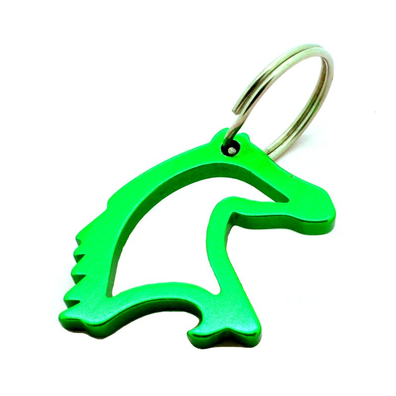 Aluminium Key Holder Custom Horse Shape Keychain With Opener