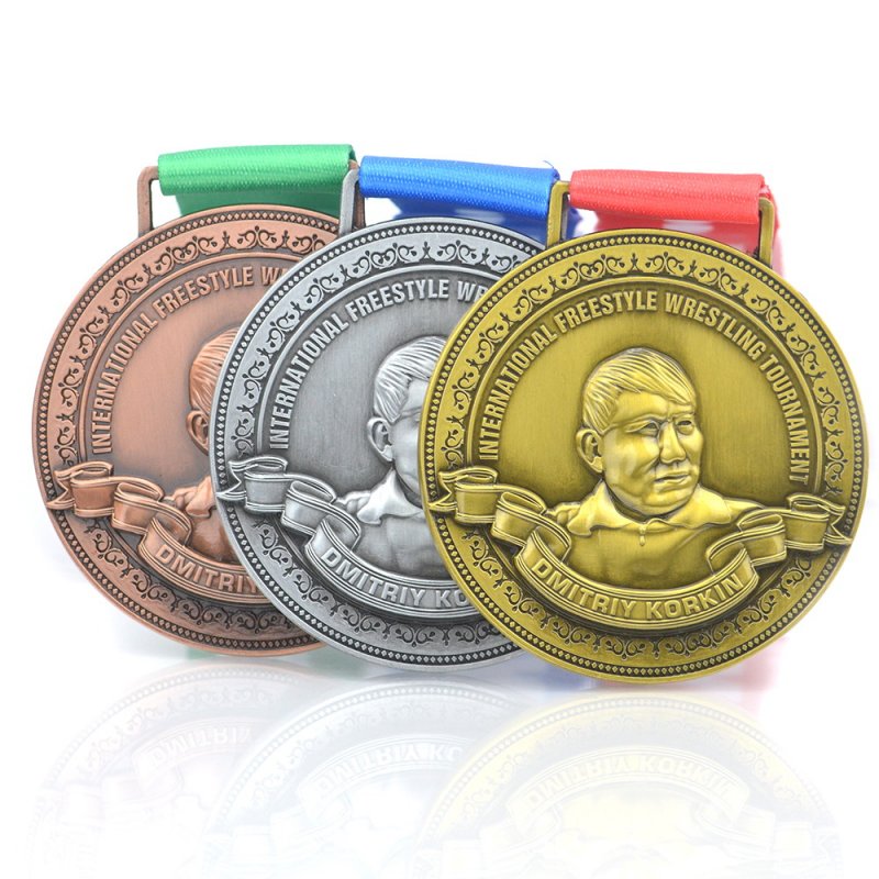 Metal Medal Medallion Custom Gold Plated Award Medals