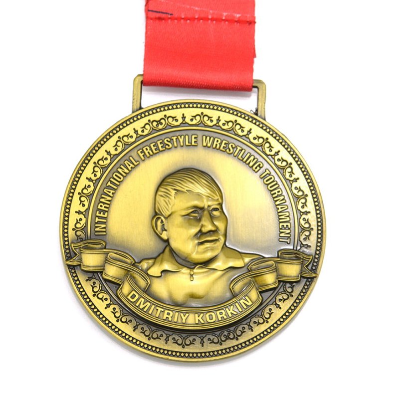 Metal Medal Medallion Custom Gold Plated Award Medals