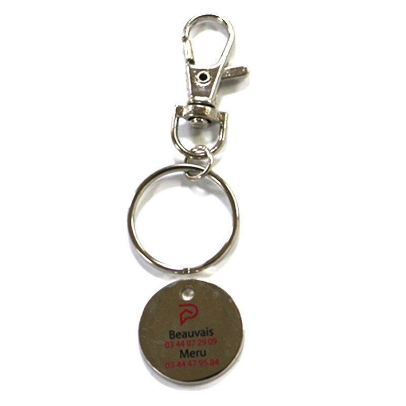 Custom Key Holder Parts Metal Coin Keychain Key Chain