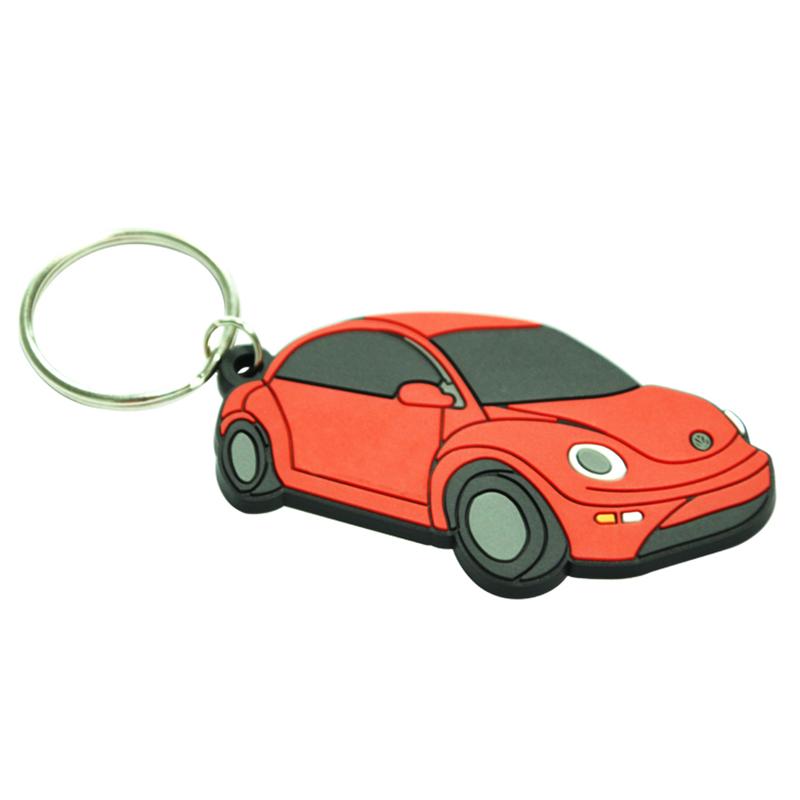 Custom Key Holder Pvc Rubber Keychain Car Logo Keyring