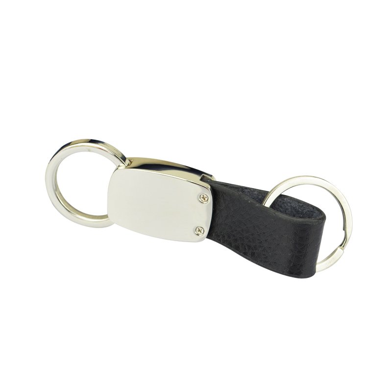 Cheap Leather Key Holder Custom Metal And Leather Keychain