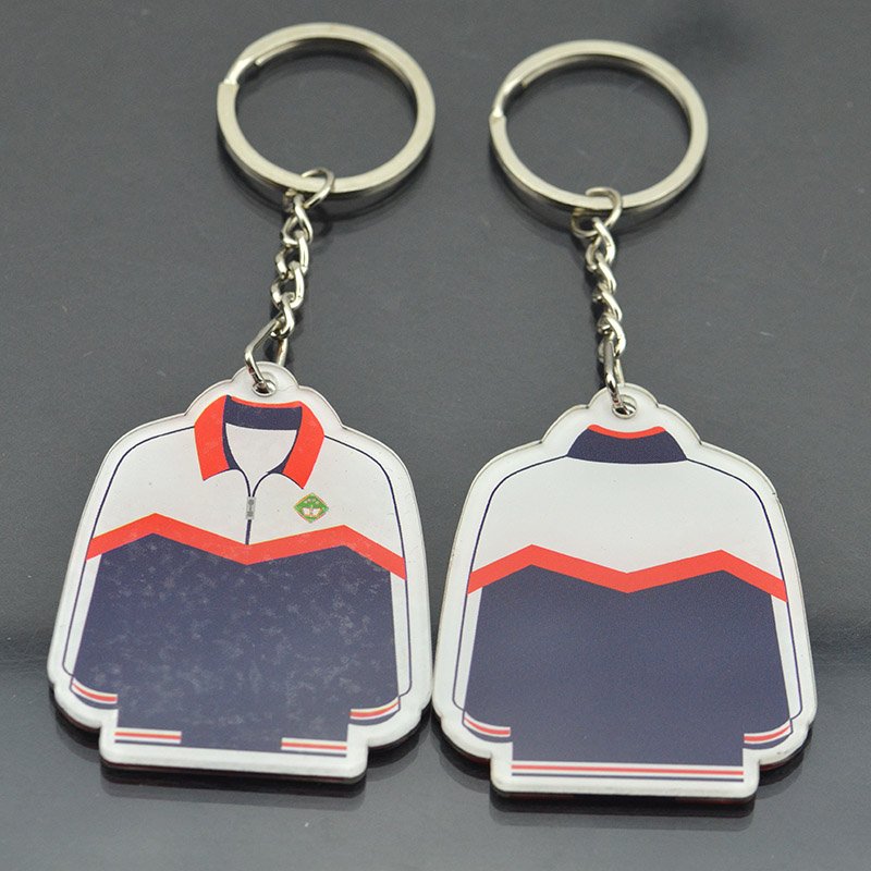 Eco-Friendly Acrylic Key Holder Printed Custom Logo Keychains