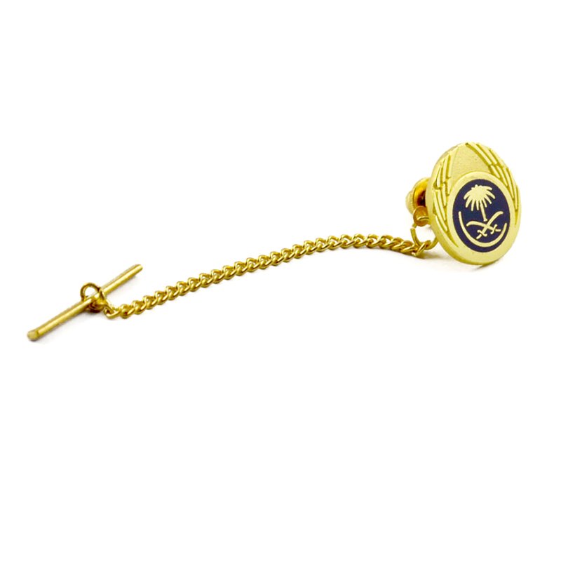 Metal Gold Lapel Pin No Minimum Custom Enamel Pin With Chain