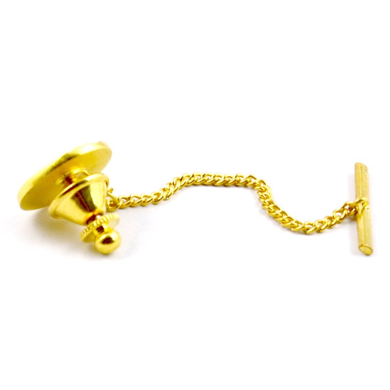 Metal Gold Lapel Pin No Minimum Custom Enamel Pin With Chain