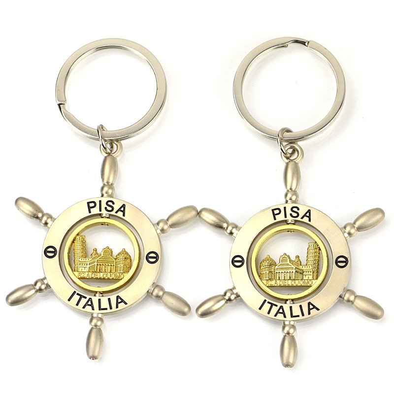 Wholesale Brass Key Holder Custom Metal 3D Keychain Key Ring