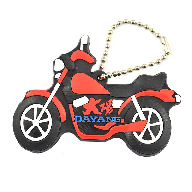 Soft Pvc Keychain Motorcycle Custom Bulk Rubber Key Chains