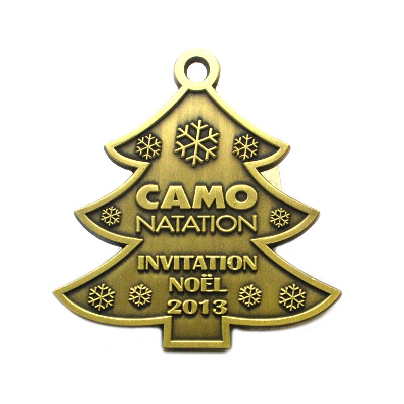 Oem Factory Christmas Medal Custom Die Casting Metal Award