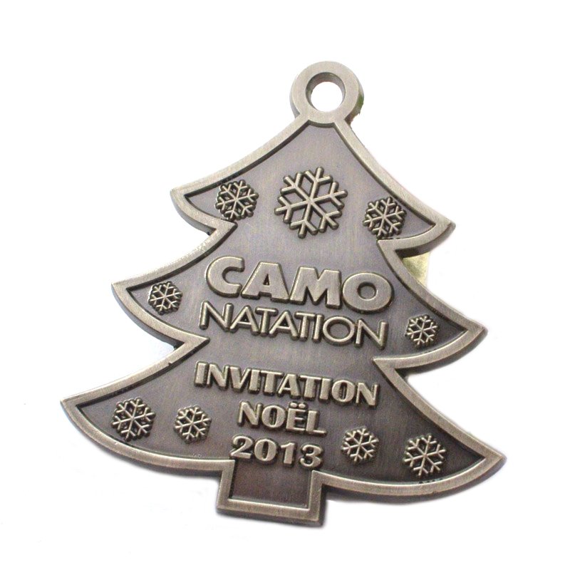 Oem Factory Christmas Medal Custom Die Casting Metal Award