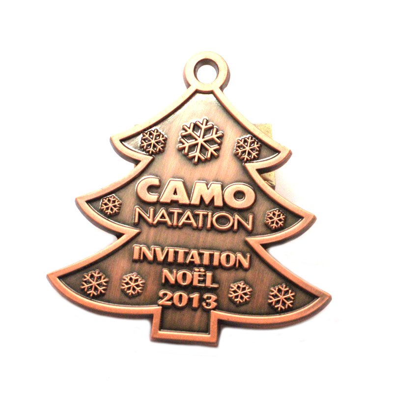 Oem Factory Christmas Medal Custom Die Casting Metal Award